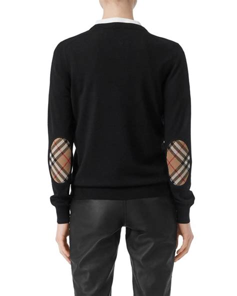 burberry womens elbow patch sweater|Designer Knitwear For Women .